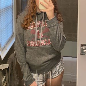 womens champion Harvard lacrosse hoodie